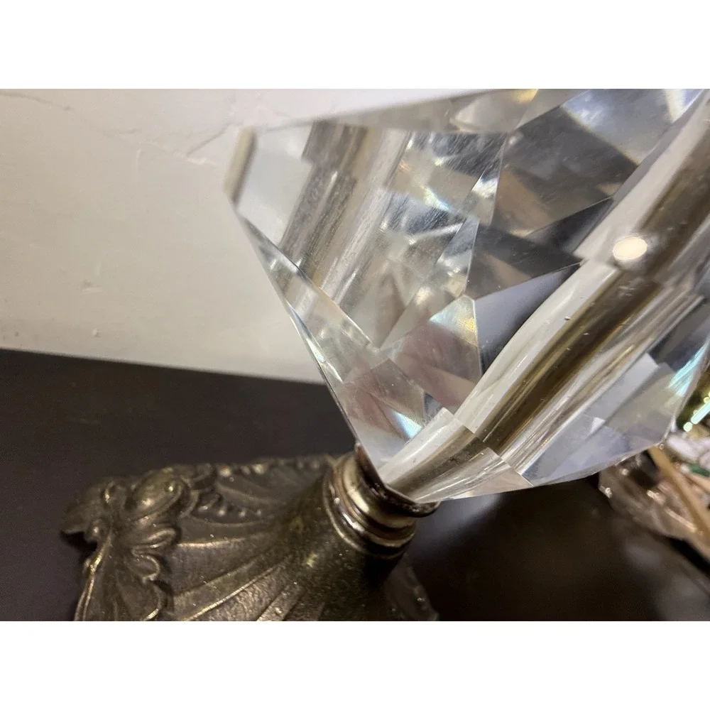 vintage mid-century Hollywood Regency-style table lamp Art Deco Decorative 18